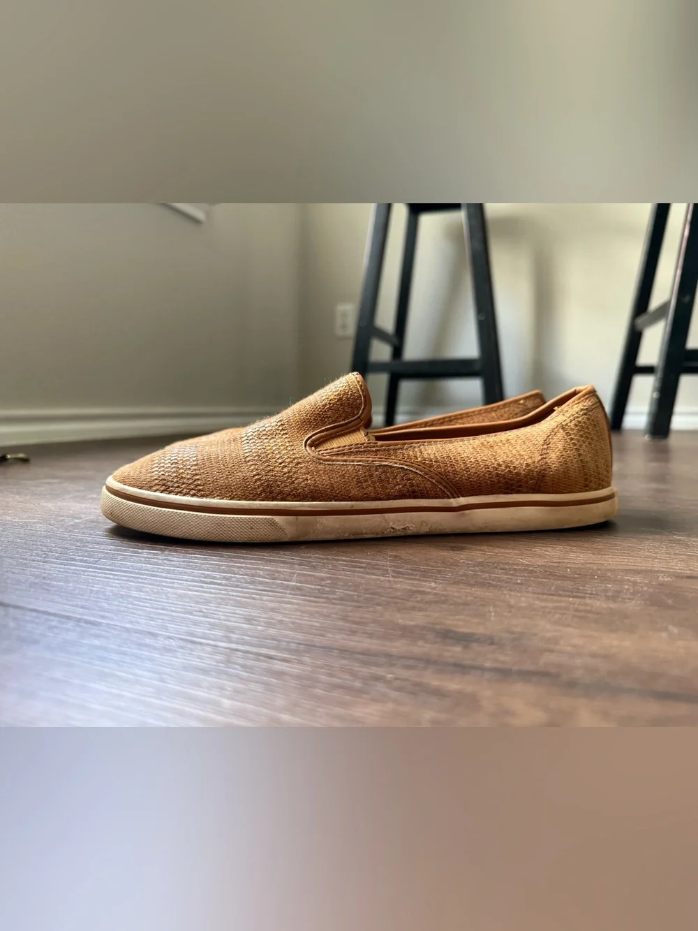 Lauren Ralph Lauren Janis Brown Slip On Loafers Deck Casual Sneaker Shoes 9.5